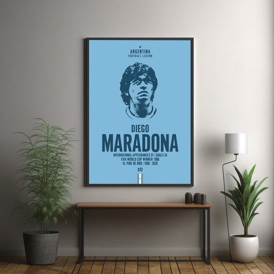 Diego Maradona Premium Head Poster