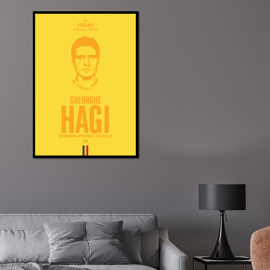 Cabeza de Gheorghe Hagi Póster