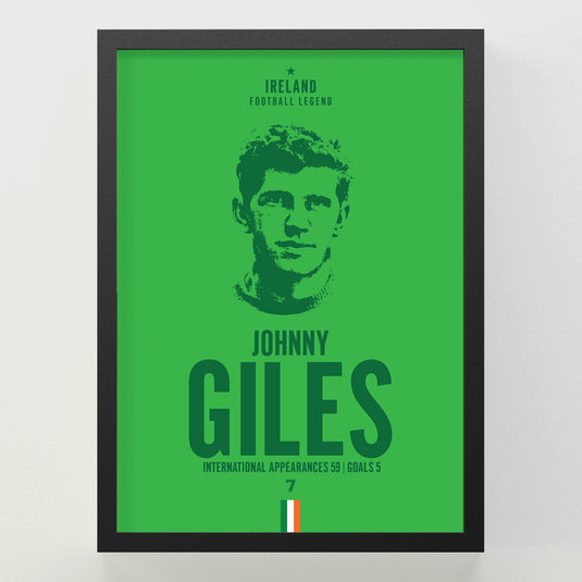 Johnny Giles Head Poster