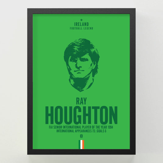 Ray Houghton Head Poster