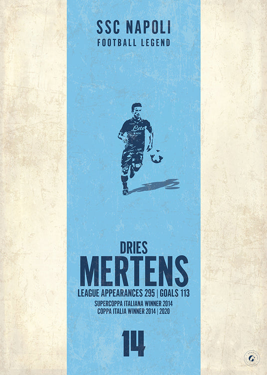 Affiche Dries Mertens (bande verticale)