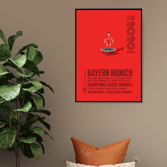Bayern Munich UEFA Champions League Winners 2020 Print
