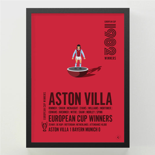 Aston Villa European Cup Winners 1982 Print