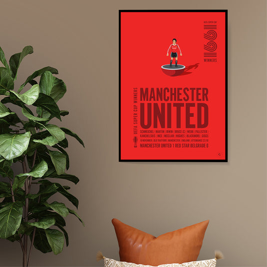 Manchester United UEFA Super Cup Winners 1991 Print