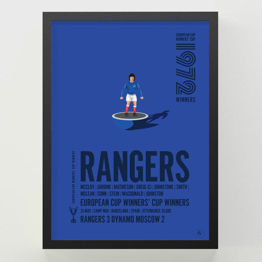 Rangers UEFA Cup Winners' Cup Winners 1972 Print