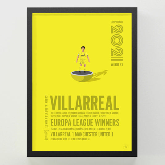 Villarreal UEFA Europa League Winners 2021 Print