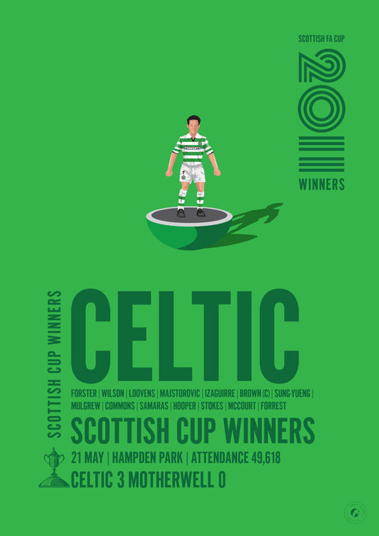 Celtic Scottish Cup Winners 2011 Print