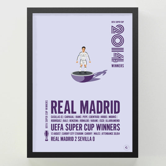Real Madrid UEFA Super Cup Winners 2014 Print