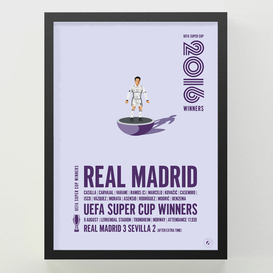 Real Madrid UEFA Super Cup Winners 2016 Print