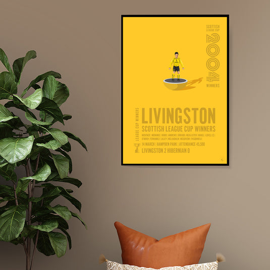 Livingston 2004 Scottish League Cup Winners Poster
