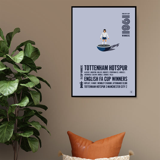 Ganadores de la Copa FA del Tottenham Hotspur 1981 Póster