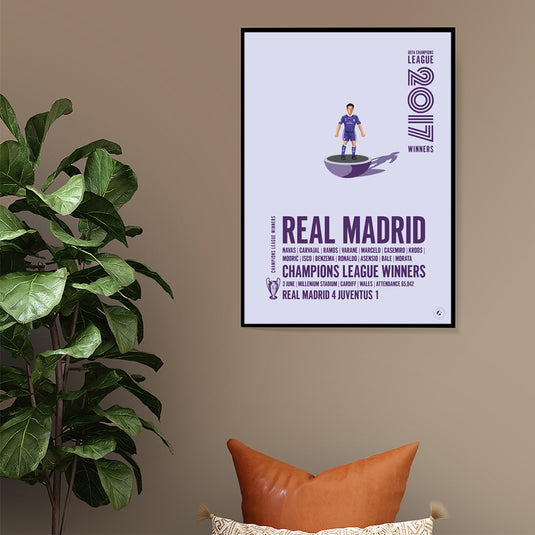 Real Madrid UEFA Champions League Winners 2017 Print
