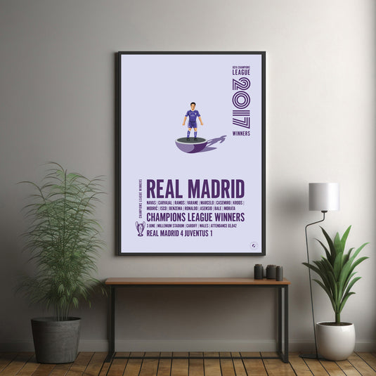 Real Madrid UEFA Champions League Winners 2017 Print