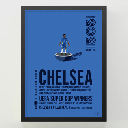 Chelsea UEFA Super Cup Winners 2021 Print