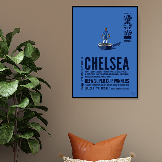 Chelsea UEFA Super Cup Winners 2021 Print