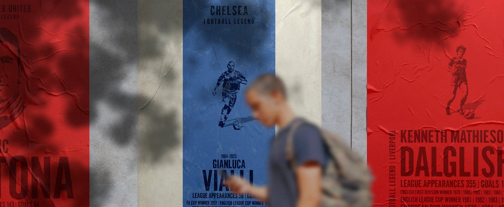 Iconic Portraits - English League Football Posters