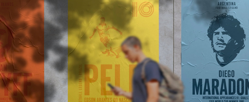 Iconic Portraits - International Football Posters