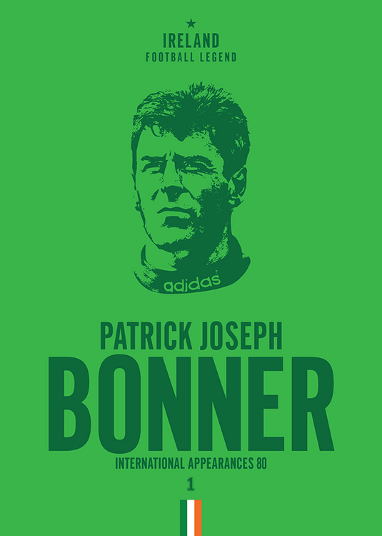 Packie Bonner Head Poster