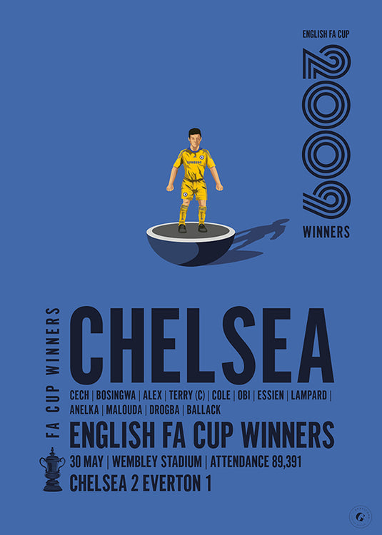 Chelsea 2009 FA Cup Winners Poster