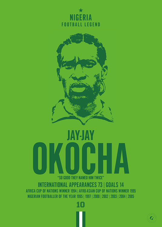 Jay-Jay Okocha Head Poster