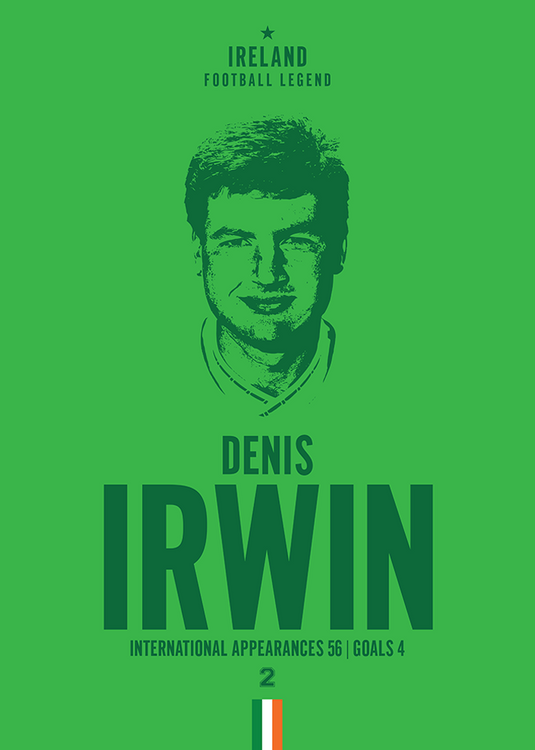 Denis Irwin Head Poster