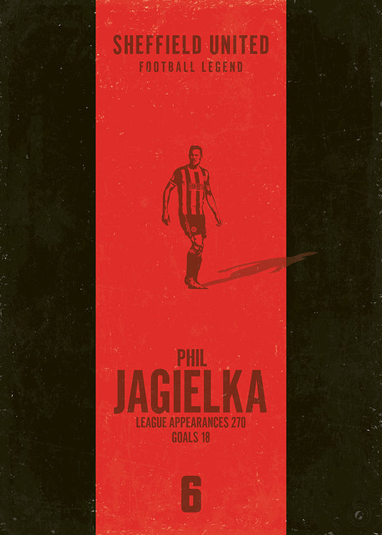 Phil Jagielka Poster (Vertical Band)