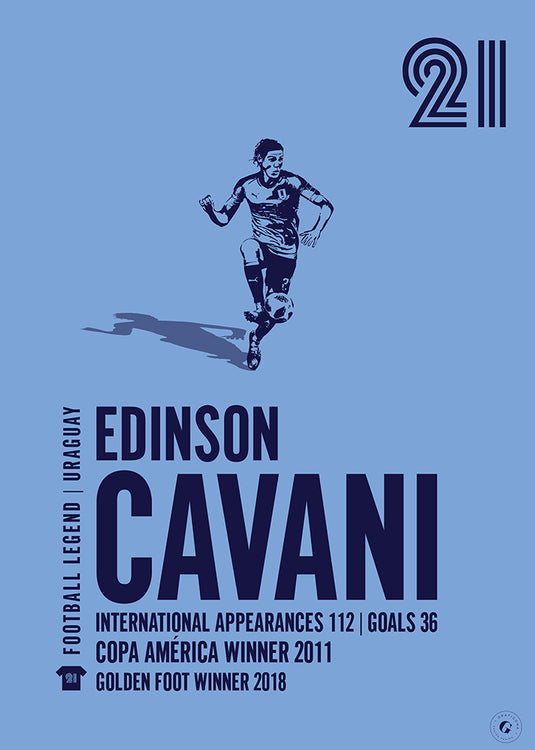 Edinson Cavani Uruguay Legend Print