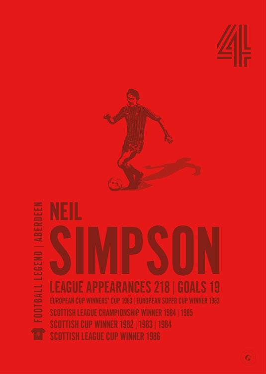 Neil Simpson Aberdeen Legend Print