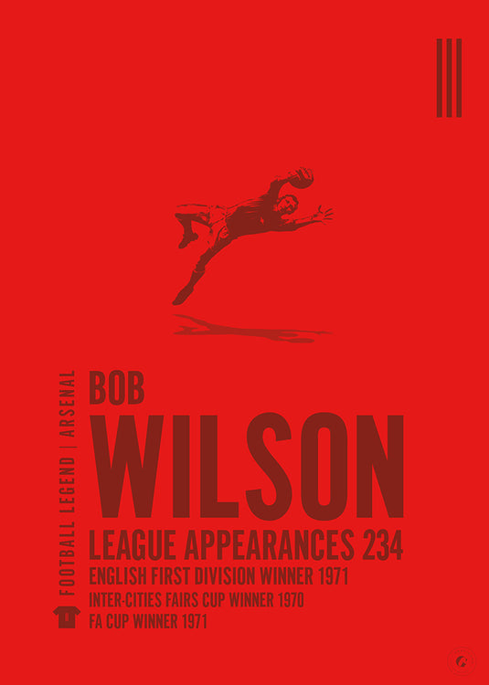 Bob Wilson Arsenal Legend Print