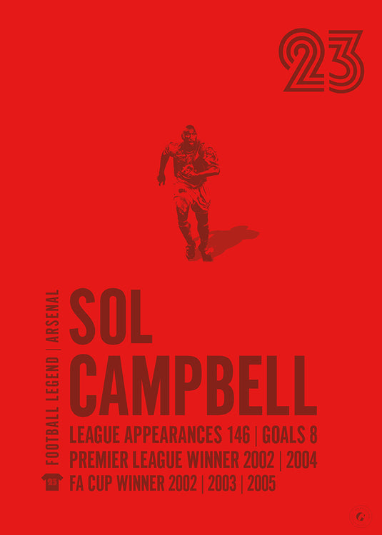 Sol Campbell Arsenal Legend Print