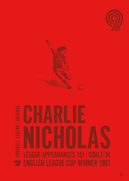 Charlie Nicholas Arsenal Legend Print