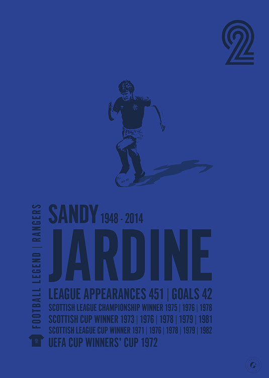 Sandy Jardine Rangers Legend Print