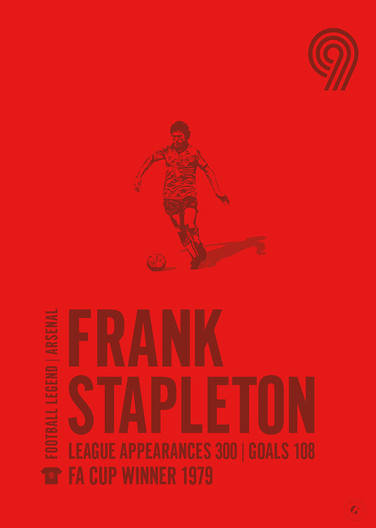 Frank Stapleton Arsenal Legend Print