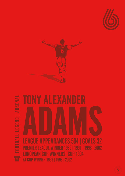 Tony Adams Arsenal Legend Print