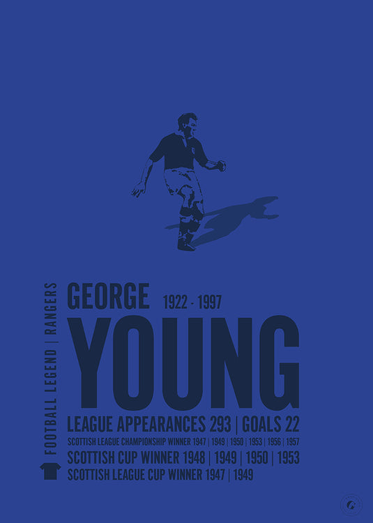 George Young Rangers Legend Print