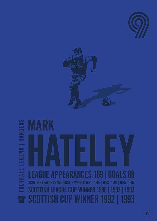 Mark Hateley Rangers Legend Print