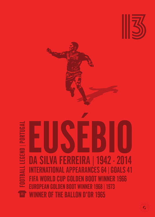 Eusebio Portugal Legend Print