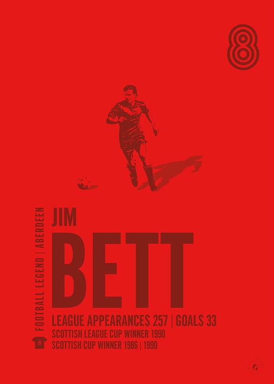 Jim Bett Aberdeen Legend Print