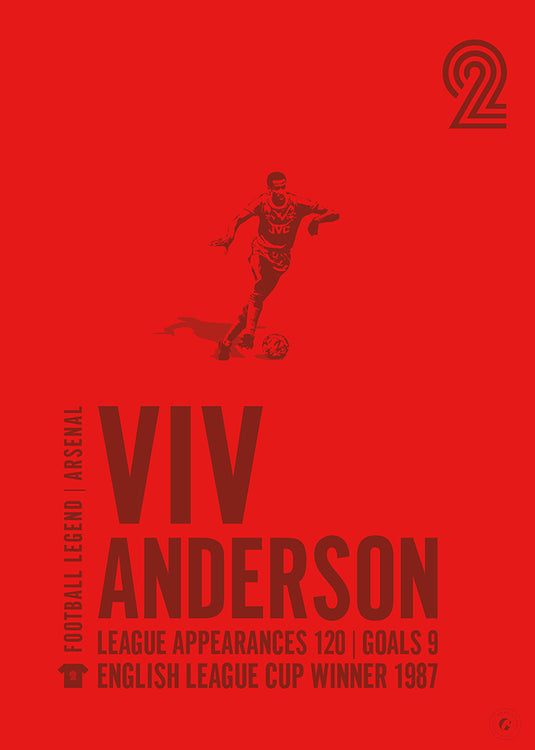 Viv Anderson Arsenal Legend Print