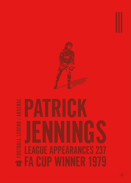 Pat Jennings Poster - Arsenal