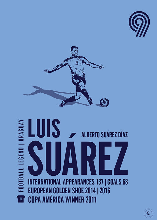 Luis Suarez Uruguay Legend Print