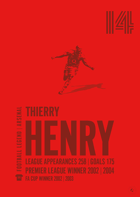 Thierry Henry Arsenal Legend Print