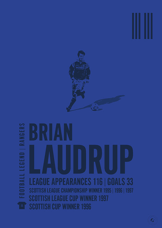 Brian Laudrup Poster - Rangers