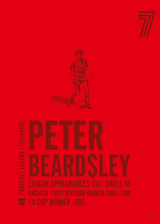 Peter Beardsley Liverpool Legend Print