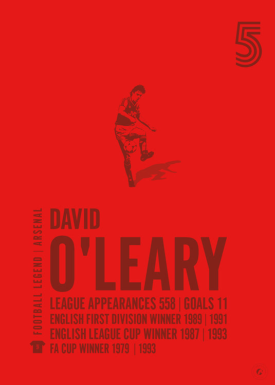 Póster David O'leary - Arsenal