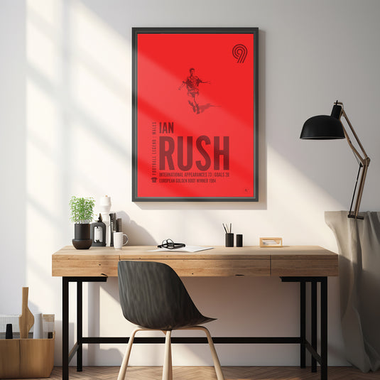 Ian Rush Wales Legend Print