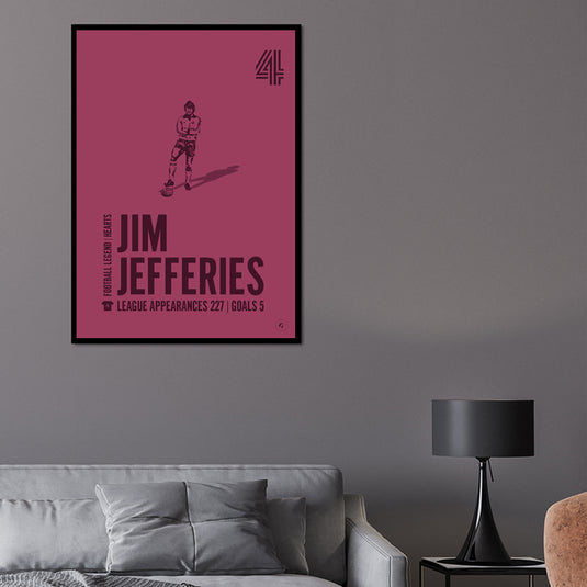 Jim Jefferies Heart of Midlothian Legend Print