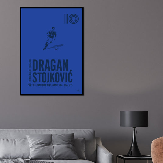 Dragan Stojkovic Yugoslavia Legend Print