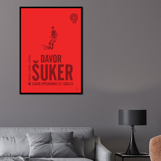 Davor Suker Arsenal Legend Print