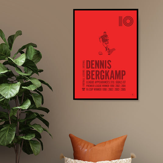 Dennis Bergkamp Arsenal Legend Print